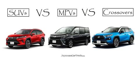 SUVs, MPVs and Crossovers: A Full Comparison.